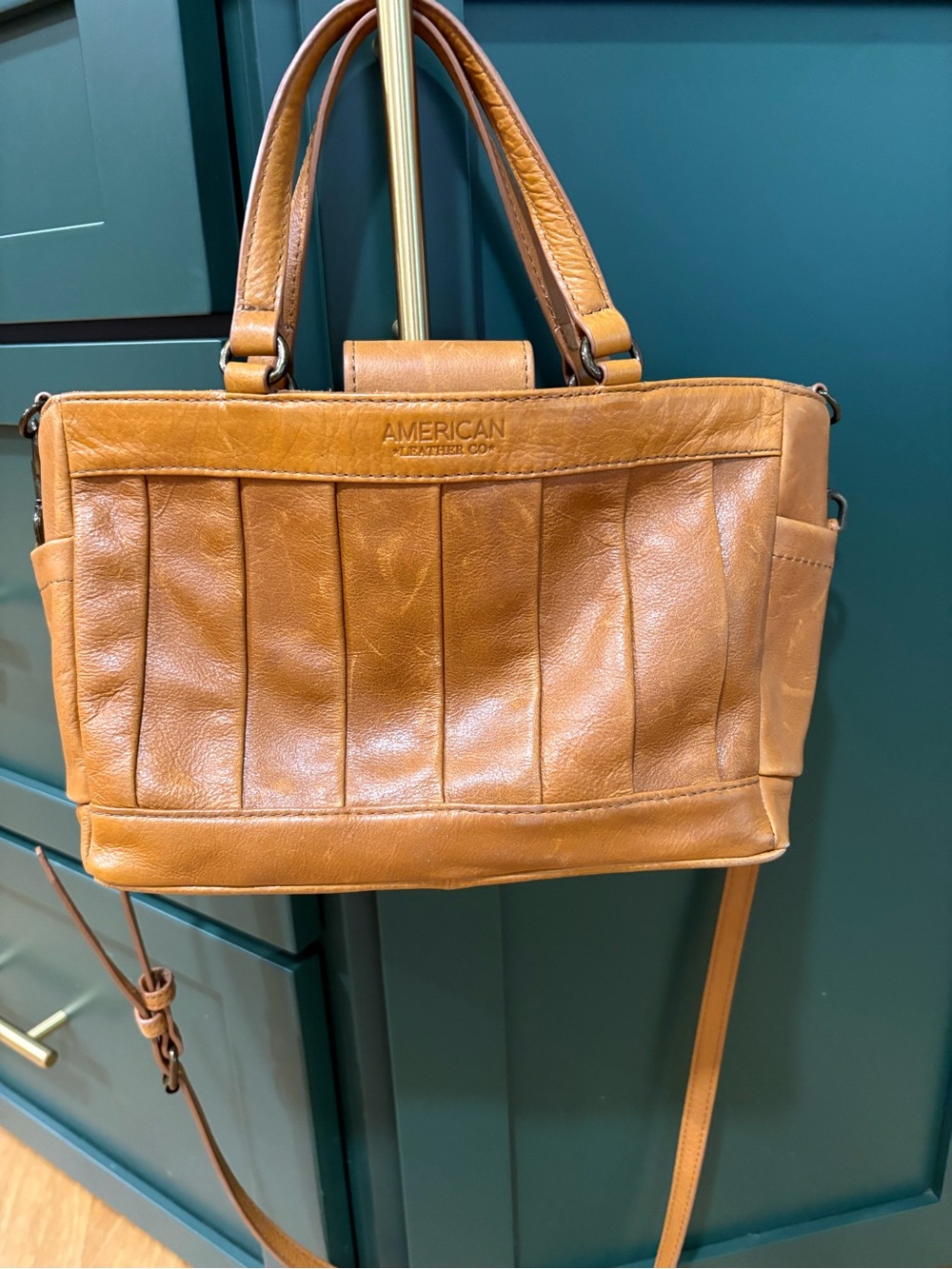 American Leather Co. Mini Mason Leather Satchel Crossbody Bag